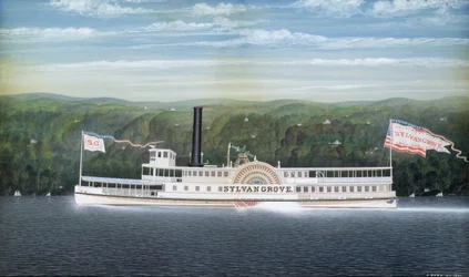 蒸気船「シルバングローブ」、1871年（段ボールにトイレ）